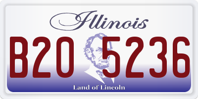 IL license plate B205236