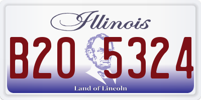 IL license plate B205324
