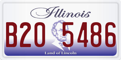 IL license plate B205486
