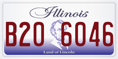 IL license plate B206046