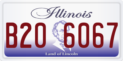 IL license plate B206067