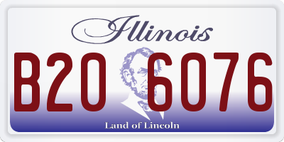 IL license plate B206076
