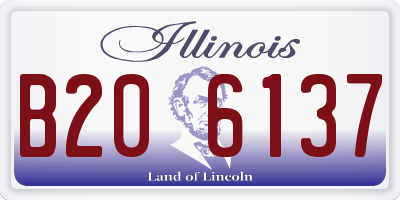 IL license plate B206137