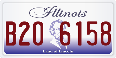 IL license plate B206158