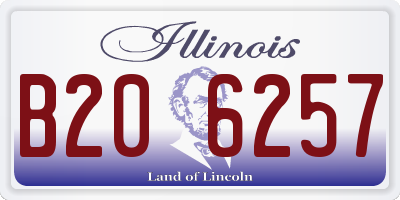 IL license plate B206257
