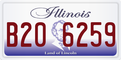 IL license plate B206259