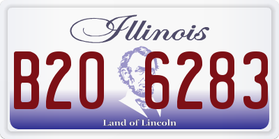 IL license plate B206283