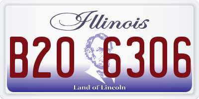 IL license plate B206306