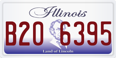 IL license plate B206395