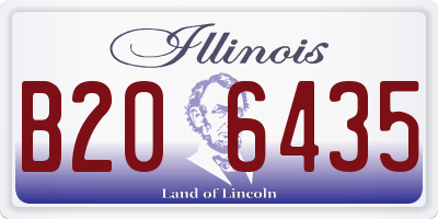 IL license plate B206435