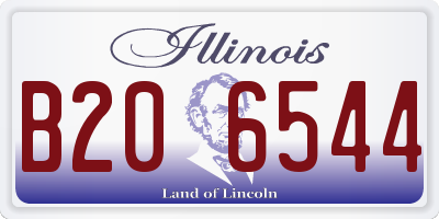 IL license plate B206544