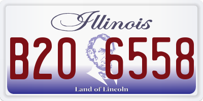 IL license plate B206558