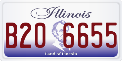 IL license plate B206655