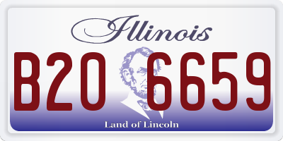 IL license plate B206659
