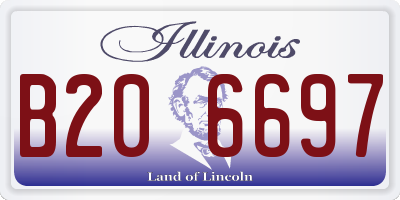 IL license plate B206697