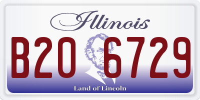 IL license plate B206729