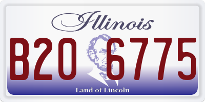 IL license plate B206775