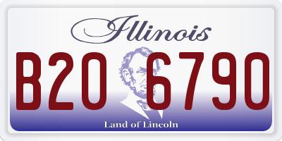 IL license plate B206790