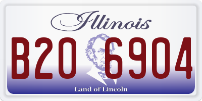 IL license plate B206904