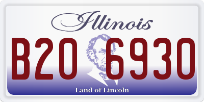 IL license plate B206930