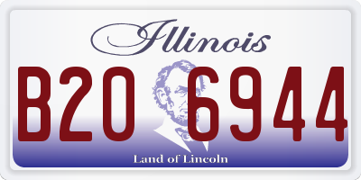 IL license plate B206944
