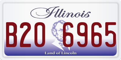 IL license plate B206965