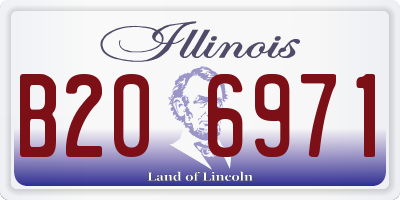 IL license plate B206971