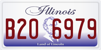 IL license plate B206979