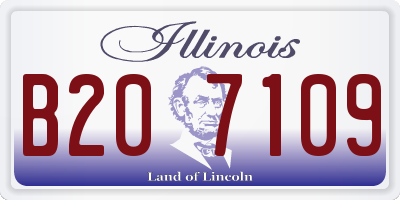 IL license plate B207109