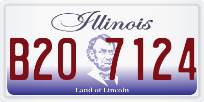 IL license plate B207124
