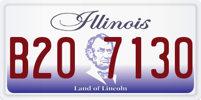 IL license plate B207130