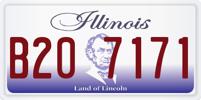 IL license plate B207171