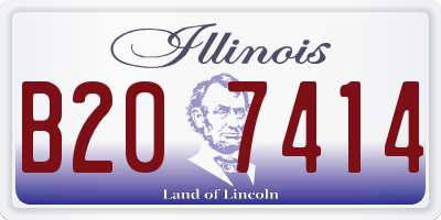 IL license plate B207414