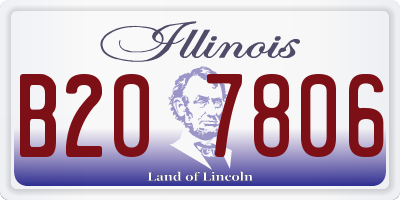 IL license plate B207806