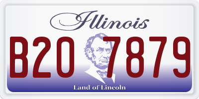 IL license plate B207879