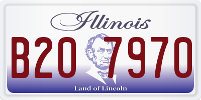 IL license plate B207970