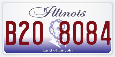 IL license plate B208084
