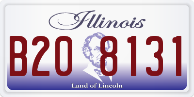 IL license plate B208131
