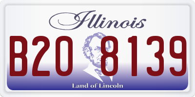 IL license plate B208139