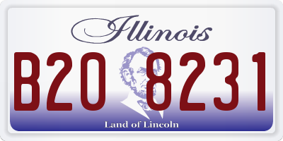 IL license plate B208231