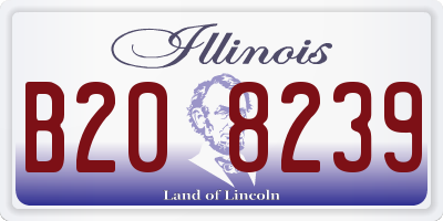 IL license plate B208239