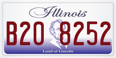 IL license plate B208252