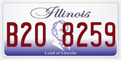 IL license plate B208259