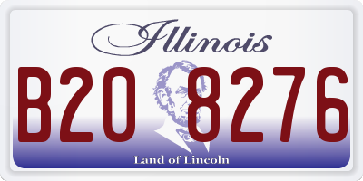 IL license plate B208276