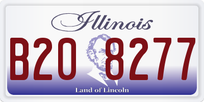 IL license plate B208277