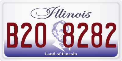 IL license plate B208282