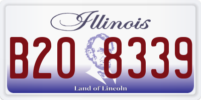 IL license plate B208339