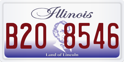 IL license plate B208546