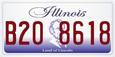 IL license plate B208618
