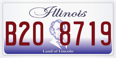IL license plate B208719